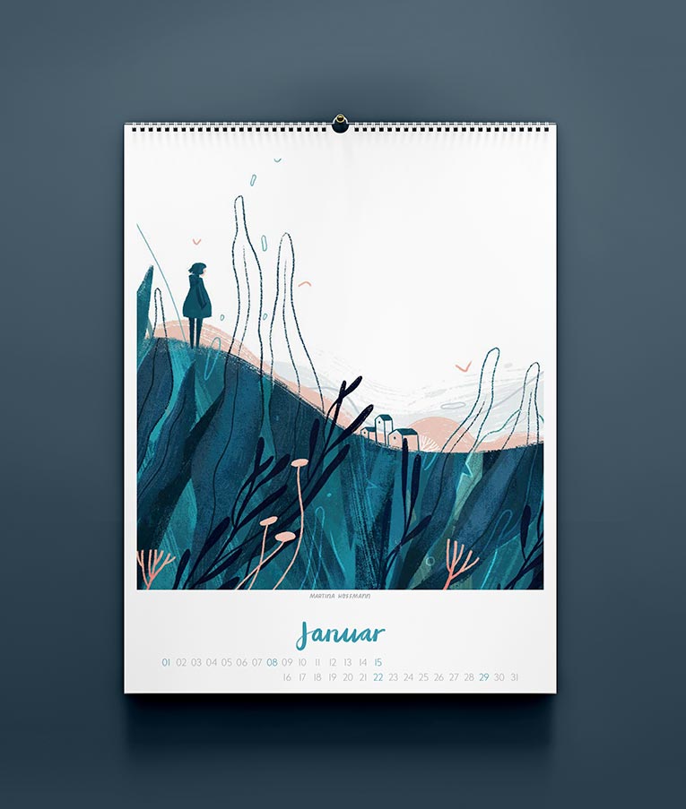 Kunstkalender Motiv Januar