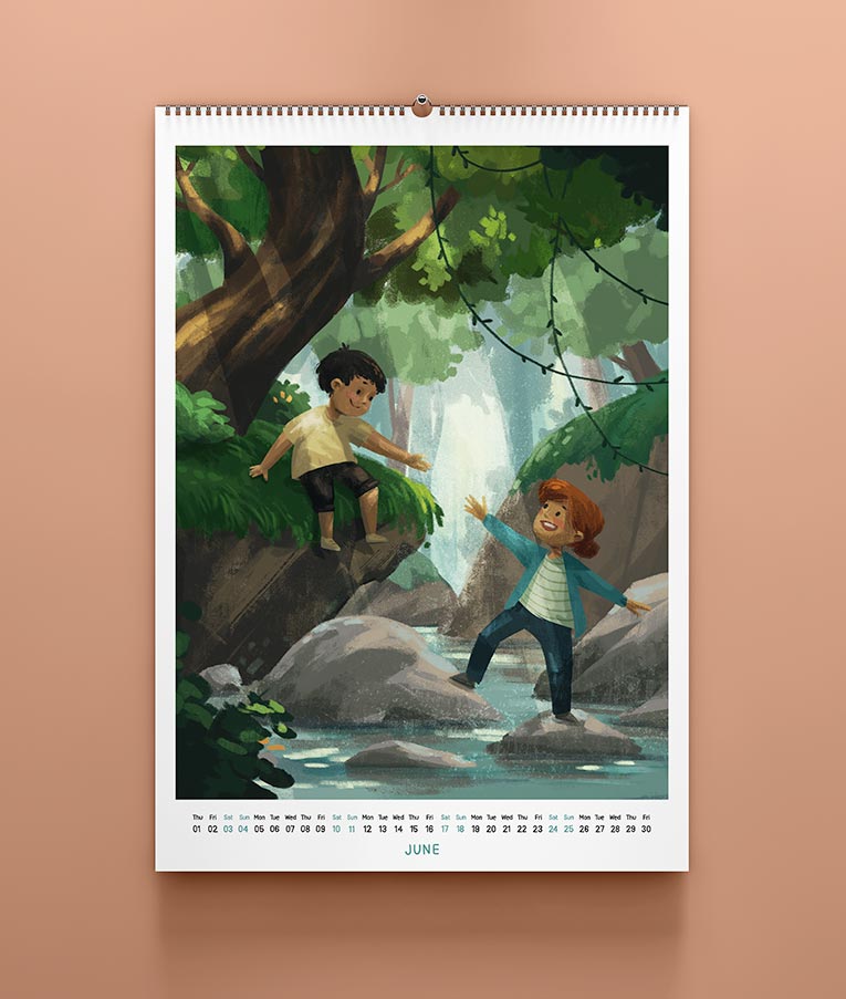 Children's Calendar 2023 - June